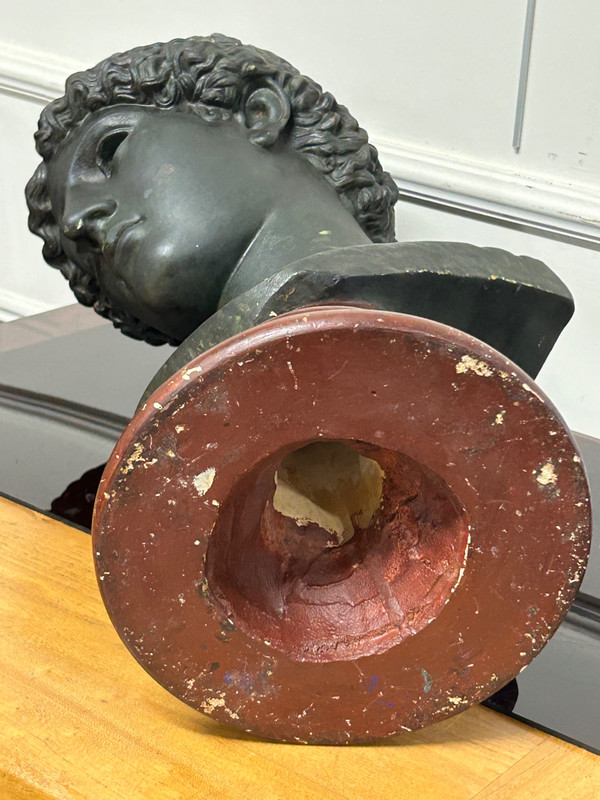 Atena Lemnia Dea greca Scultura in bronzo dei primi del Novecento H 60 cm