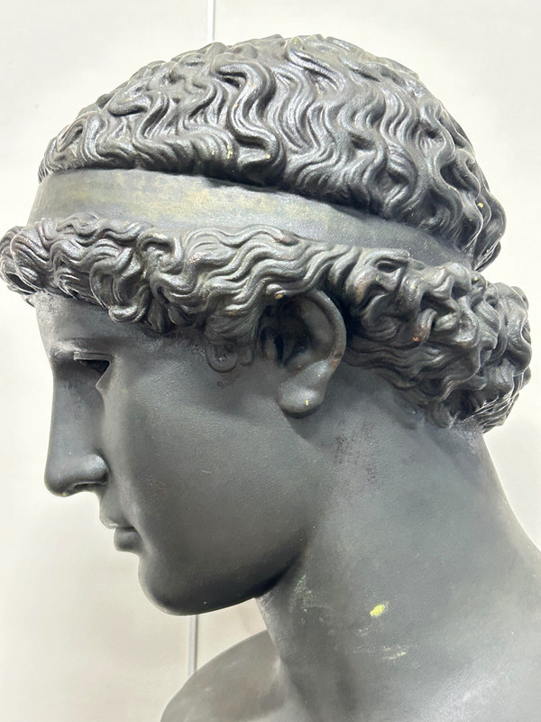 Atena Lemnia Dea greca Scultura in bronzo dei primi del Novecento H 60 cm