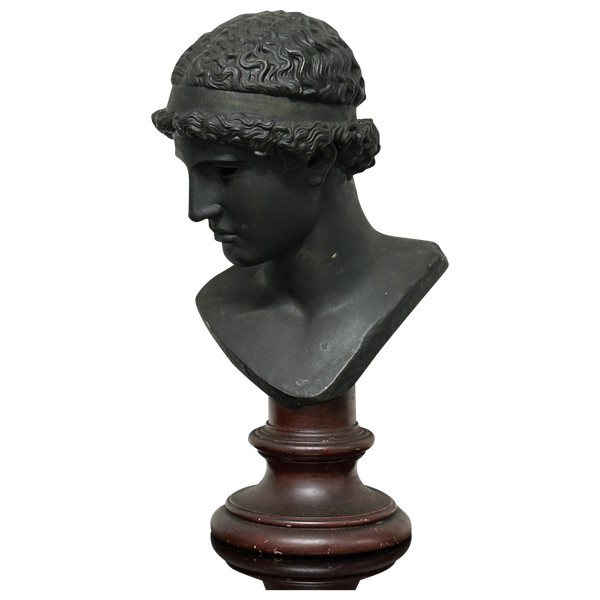 Atena Lemnia Dea greca Scultura in bronzo dei primi del Novecento H 60 cm