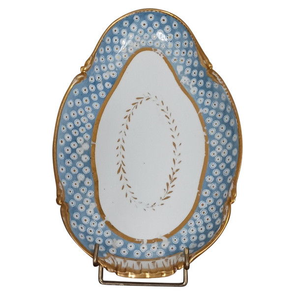 Nast - Ravier o dormiente in porcellana - decoro a occhio di pernice - 1790 ca.