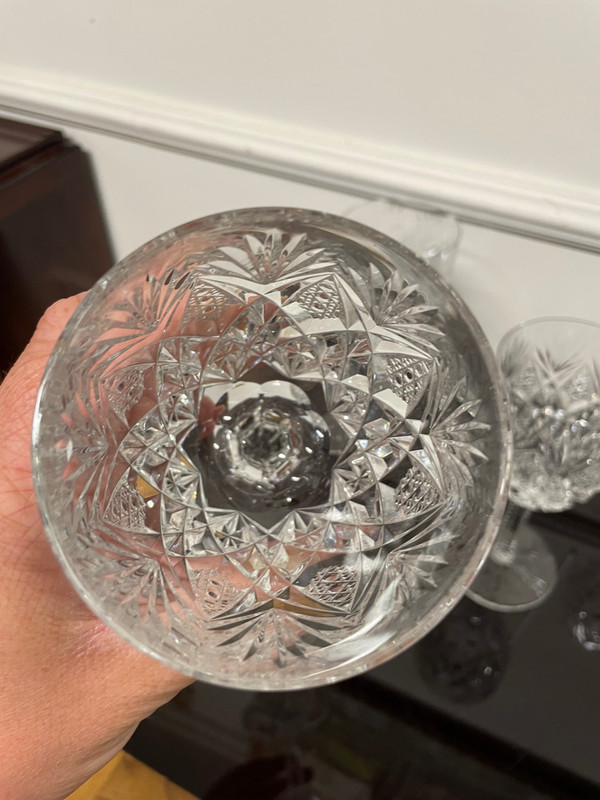 Saint Louis Modèle Florence - 6 Verres à Eau En Cristal H: 18 cm