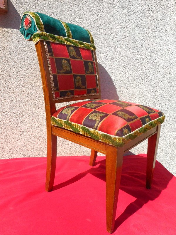 Set di 12 sedie con timbro Rosello Inizio XX secolo