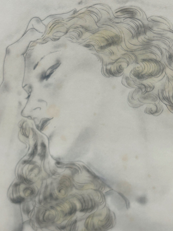 Tsuguharu Foujita (1886-1968) La Blonde Endormie - Original Lithograph Early 20th century