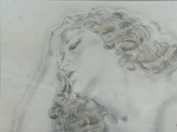 Tsuguharu Foujita (1886-1968) La Blonde Endormie - Original Lithograph Early 20th century