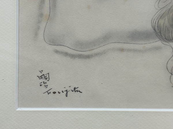 Tsuguharu Foujita (1886-1968) La Blonde Endormie - Original Lithograph Early 20th century