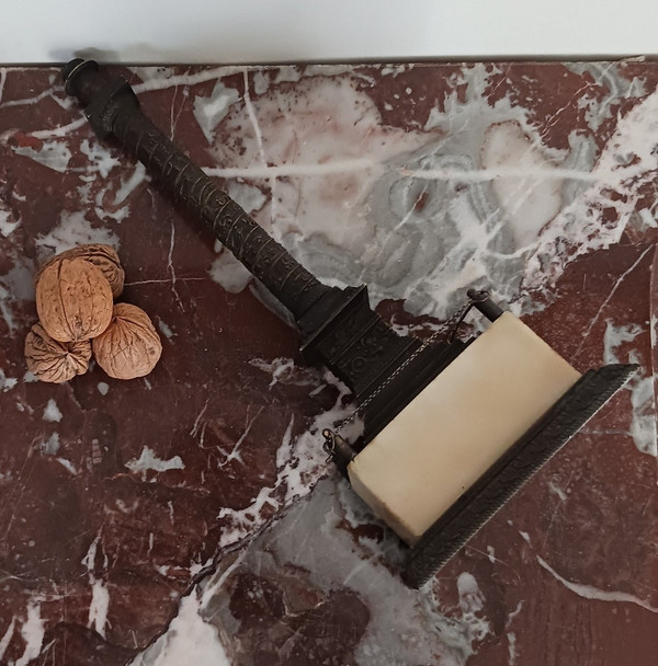 Opera francese del XIX secolo - Colonna Vendôme in bronzo patinato e marmo