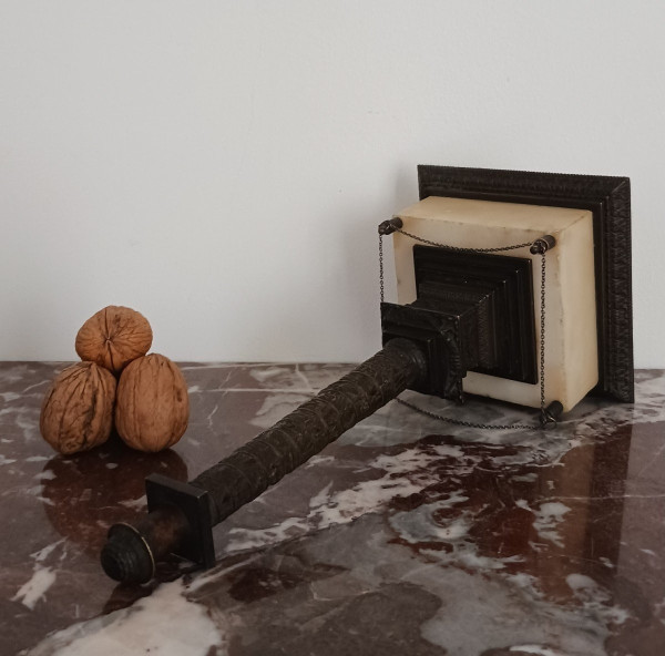 Opera francese del XIX secolo - Colonna Vendôme in bronzo patinato e marmo