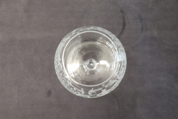 Set aus vier venezianischen Gläsern von Cognac