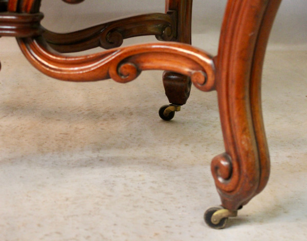 Violin Pedestal table Carrara marble top 19th century