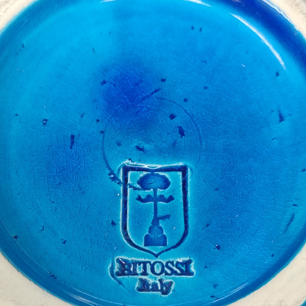Vaso di Aldo Londi del 1960 per Bitossi "Collezione Blu Rimini".