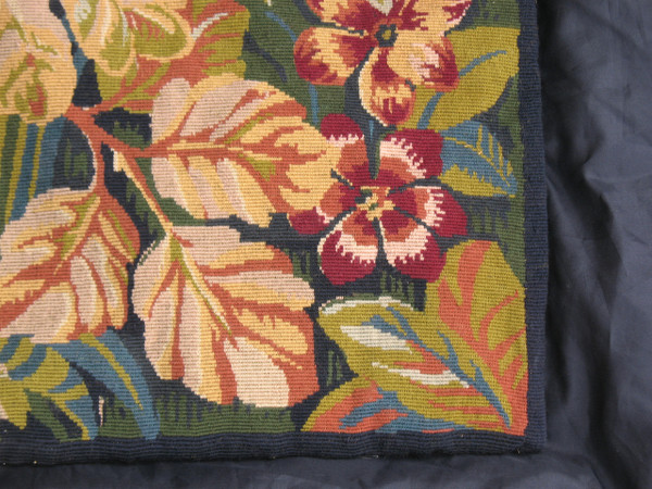 Arazzo in stile rinascimentale verdure aux oiseaux XX secolo perfetto stato 183 x 119 cm