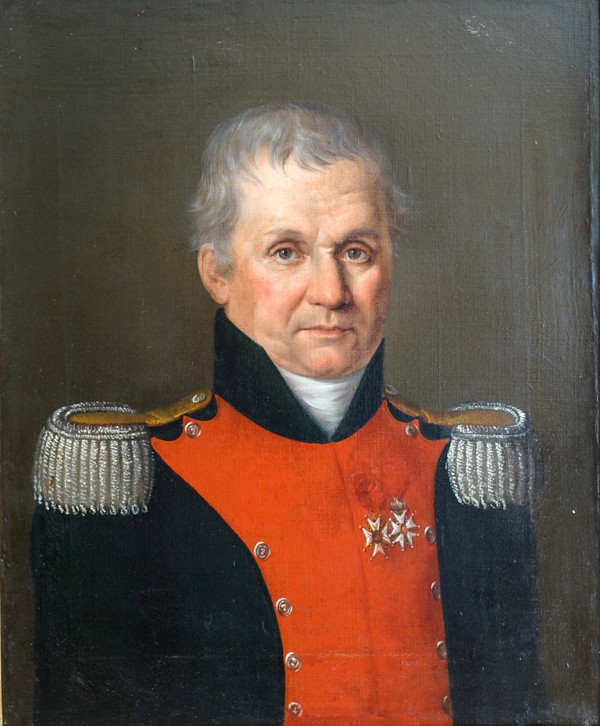 Presumed portrait of JB Dubessy Colonel of the 2nd Dragoon Regiment under the Empire - circa 1815