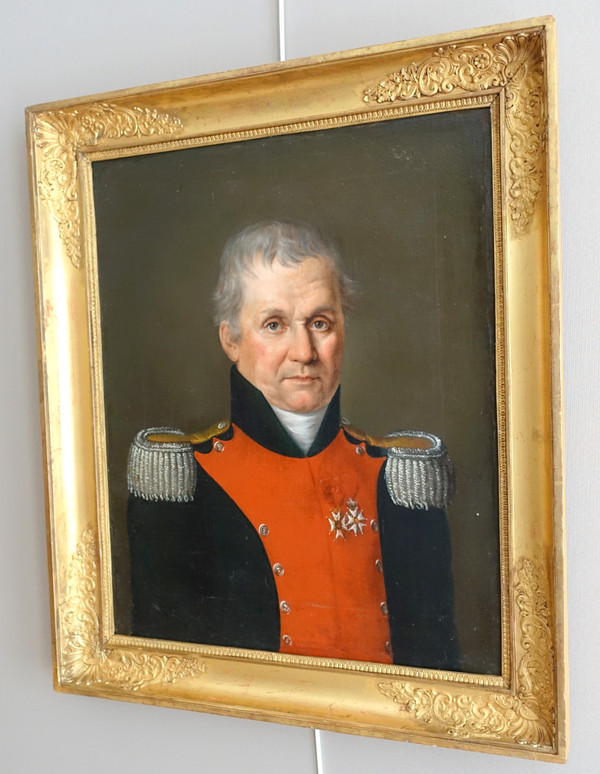 Presumed portrait of JB Dubessy Colonel of the 2nd Dragoon Regiment under the Empire - circa 1815