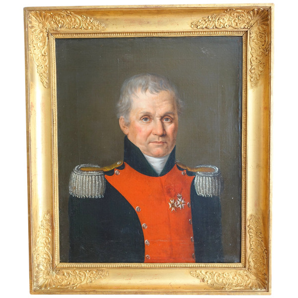 Presumed portrait of JB Dubessy Colonel of the 2nd Dragoon Regiment under the Empire - circa 1815