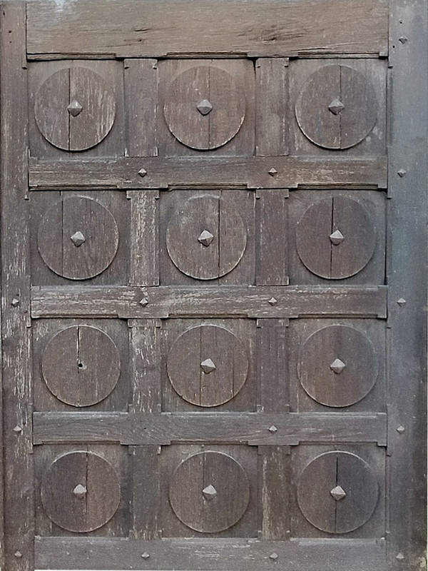 2 Grands Panneaux Anciens De Boiserie Chêne Portes Volets Portail Déco Graphique Architectural