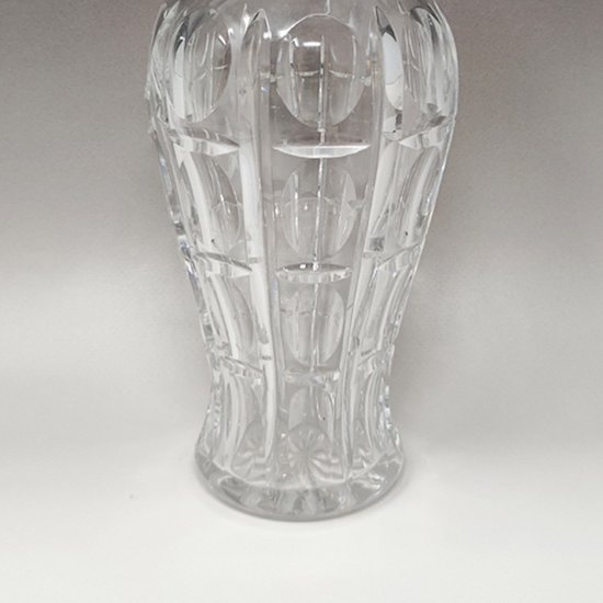 1960 Wunderschöner Cocktail-Shaker aus geschliffenem böhmischem Kristall von Masini in ausgezeichnetem Zustand. Hergestellt in Italien