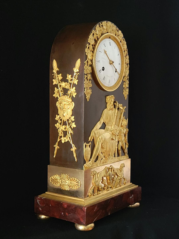 Borne Clock Representing Anacreon Attributed to C. Galle Empire period