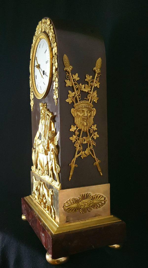 Borne Clock Representing Anacreon Attributed to C. Galle Empire period