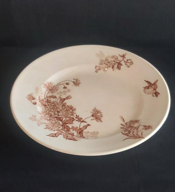 Set of Longwy "Botanique" serving dishes