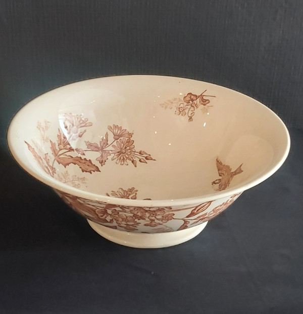 Set of Longwy "Botanique" serving dishes