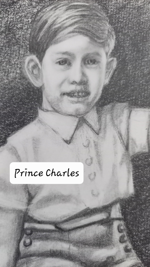 Portrait of Prince Charles and Princess Anne in 1952