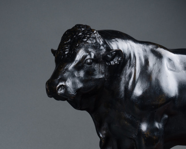Toro in bronzo, XIX secolo