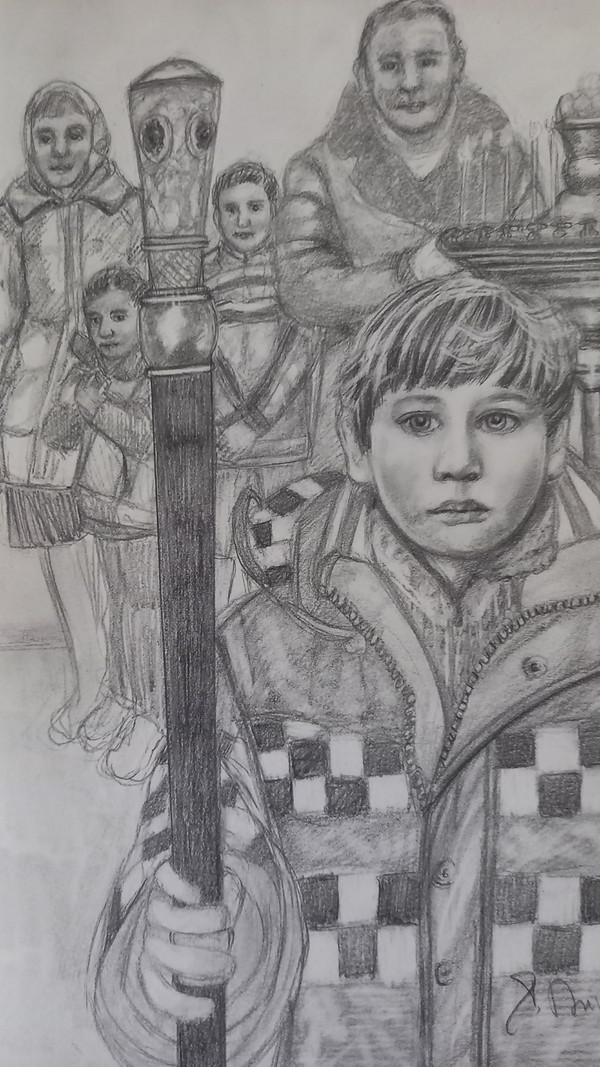 Drawing in tribute to Dmitry Markov/Duval