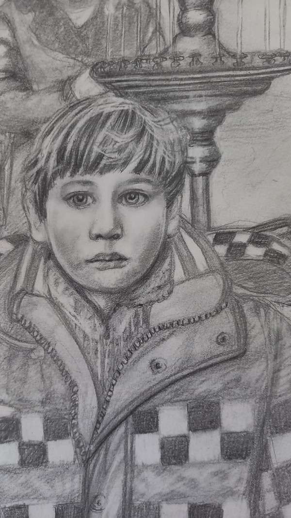 Drawing in tribute to Dmitry Markov/Duval