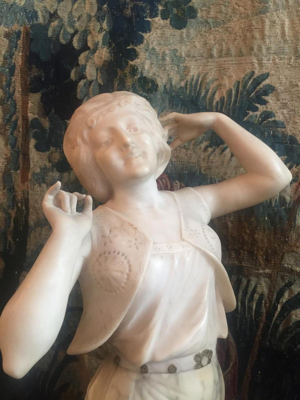 Marble and Alabaster Sculpture “The Gypsy”