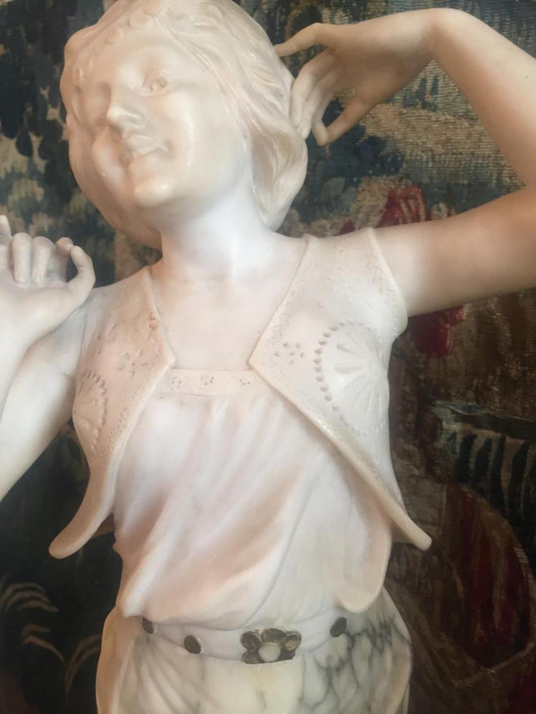Marble and Alabaster Sculpture “The Gypsy”