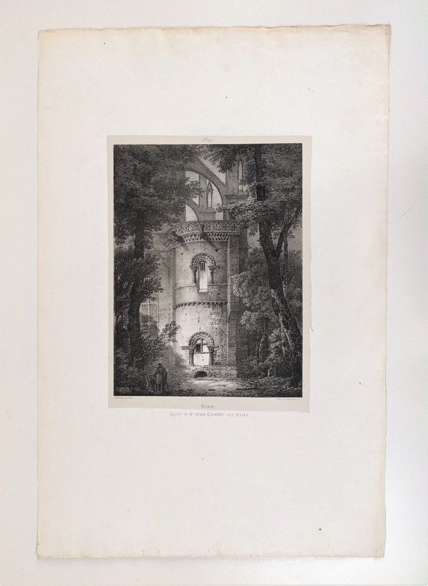 Rouen Lithographie Par Engrelmann 19ème