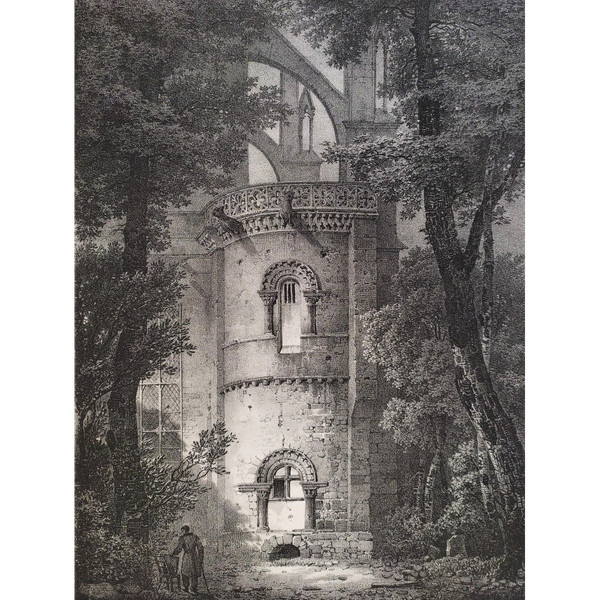 Rouen Lithographie Par Engrelmann 19ème
