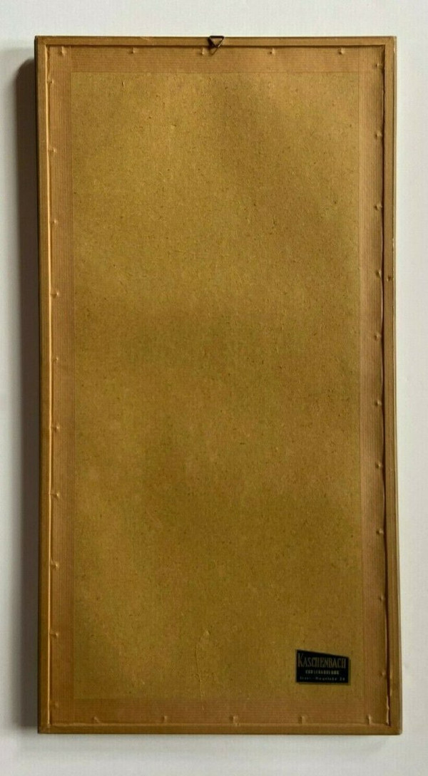 Huile sur carton par Bernardo composition abstraite 1950