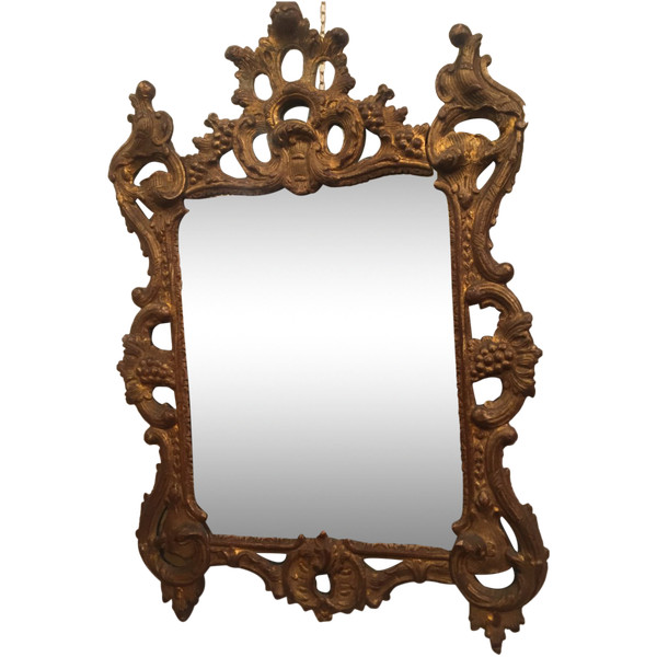 Miroir En Bois Doré XVIII Siècle 