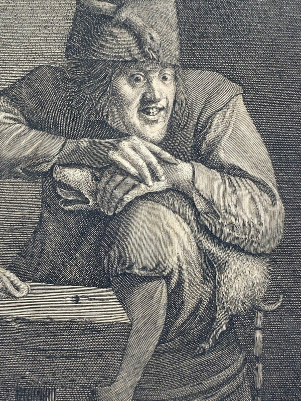 Lucas Vorsterman engraving after Adriaen Brouwer The Seven Deadly Sins Invidia Envy