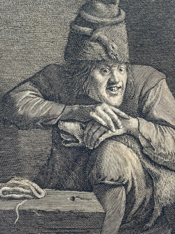 Lucas Vorsterman engraving after Adriaen Brouwer The Seven Deadly Sins Invidia Envy