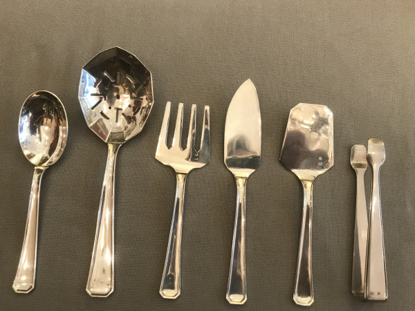 Ménagère Art déco en Argent Massif orfèvre Delheid