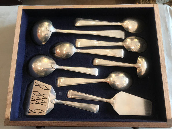 Ménagère Art déco en Argent Massif orfèvre Delheid