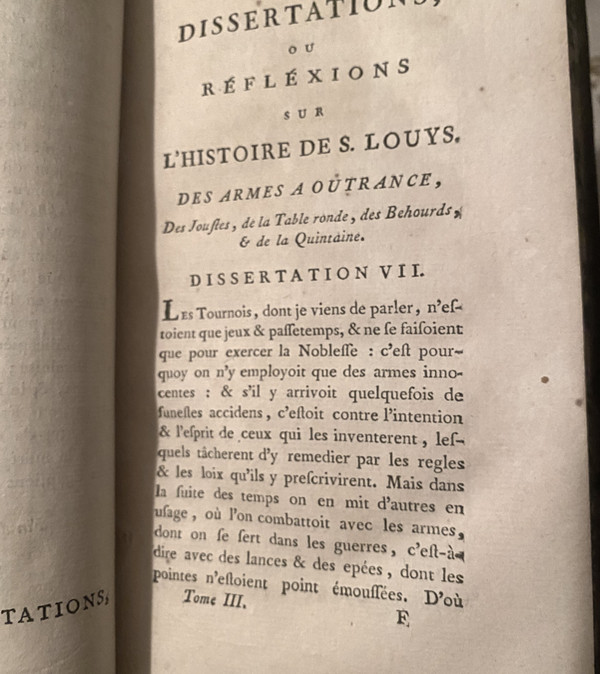 From the largest project of Memoirs published in the 18th century "The Life of Bertrand Duguesclin" 1785