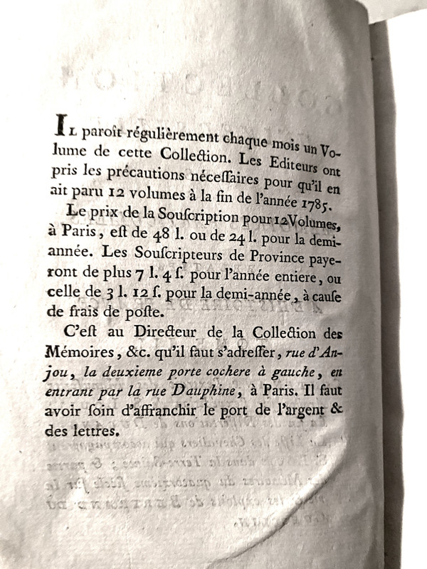 From the largest project of Memoirs published in the 18th century "The Life of Bertrand Duguesclin" 1785