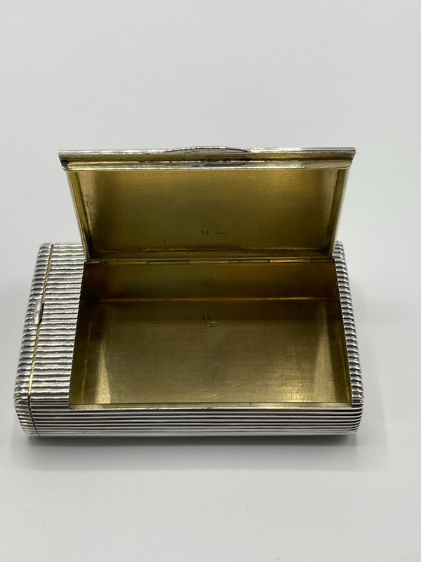Boîte à Cigarette Et Pyrogène En Argent Poinçon Russe