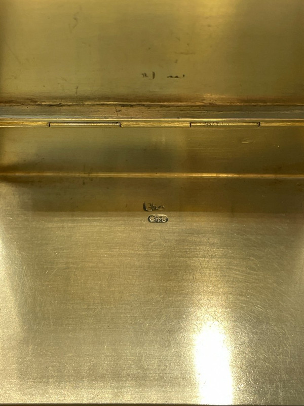 Boîte à Cigarette Et Pyrogène En Argent Poinçon Russe