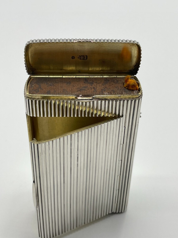 Boîte à Cigarette Et Pyrogène En Argent Poinçon Russe