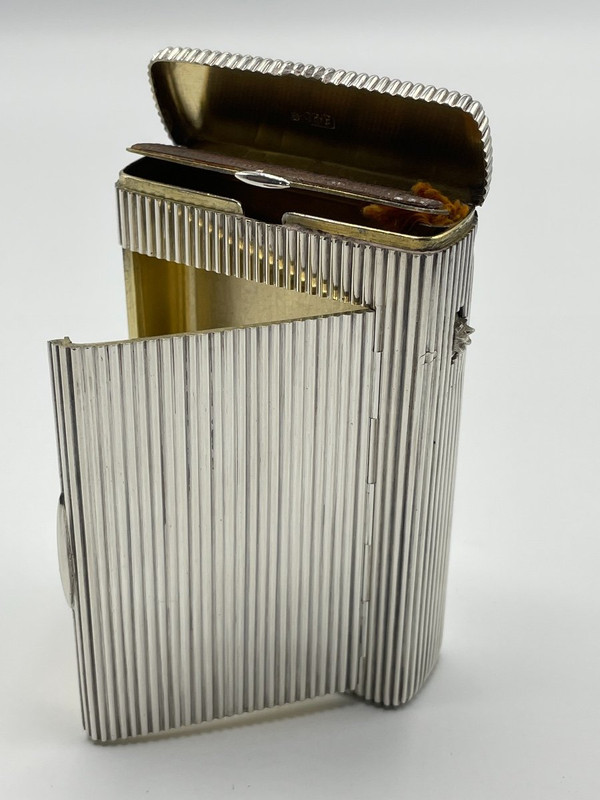 Boîte à Cigarette Et Pyrogène En Argent Poinçon Russe