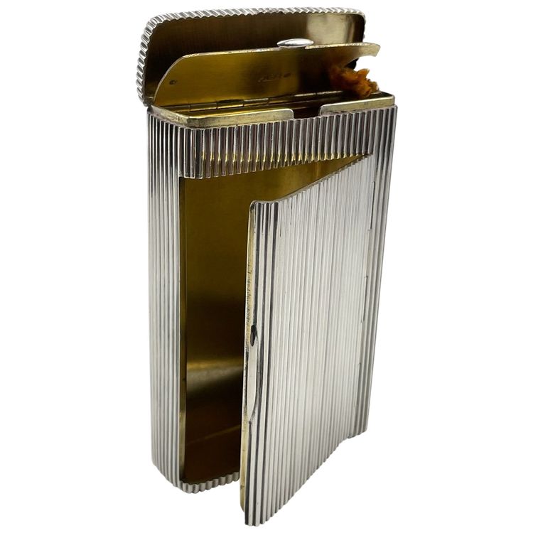 Boîte à Cigarette Et Pyrogène En Argent Poinçon Russe