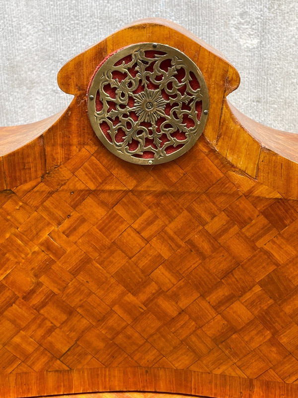  Bonheur Du Jour Stile Luigi XV In Parquet In Legno Di Frutto Del XIX Secolo