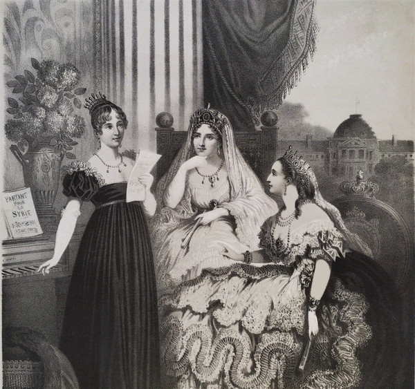 Kaiserin Eugénie Joséphine Lithographie 19
