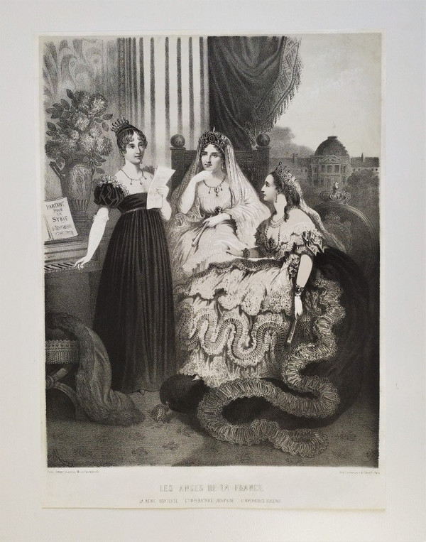 Kaiserin Eugénie Joséphine Lithographie 19