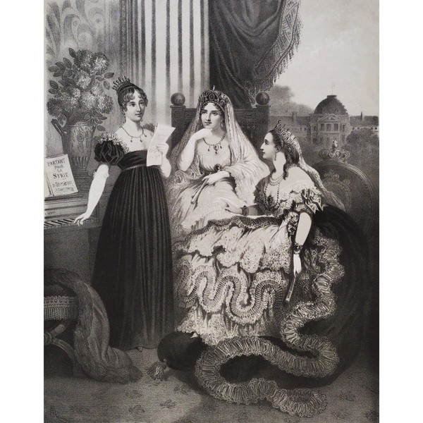 Kaiserin Eugénie Joséphine Lithographie 19