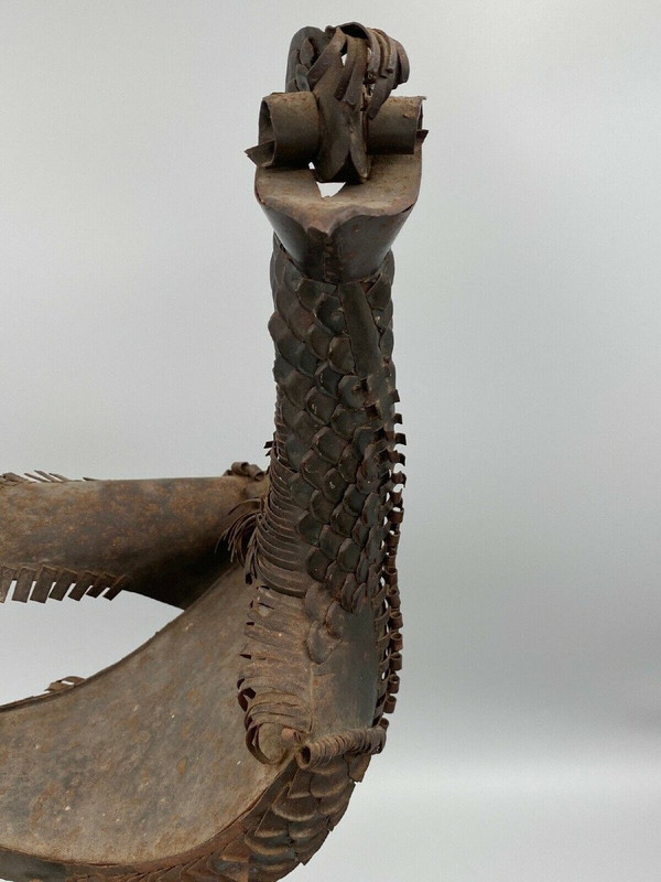 Sculpture Longues Pattes by Léon Masson metal rooster 1970